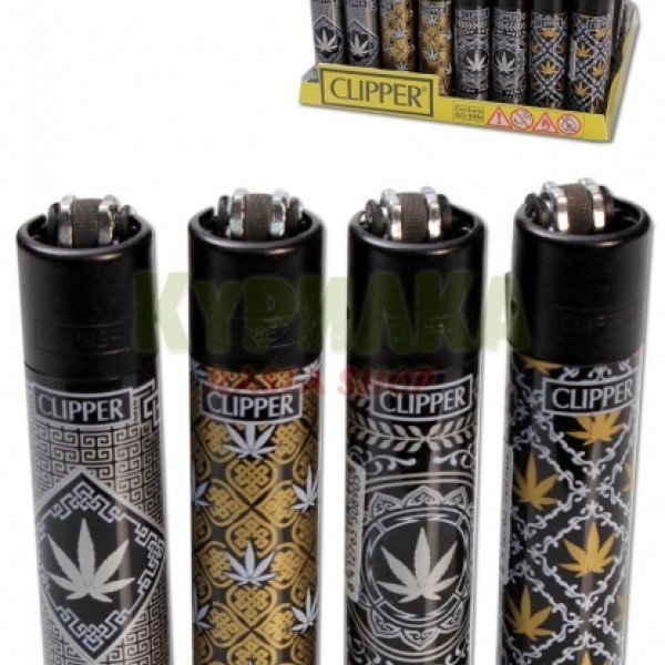 Зажигалка "Clipper" Lighter "Tribez Leafs"
