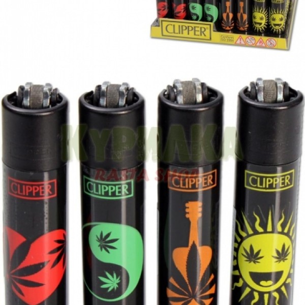 Зажигалка Clipper Weed Shapes